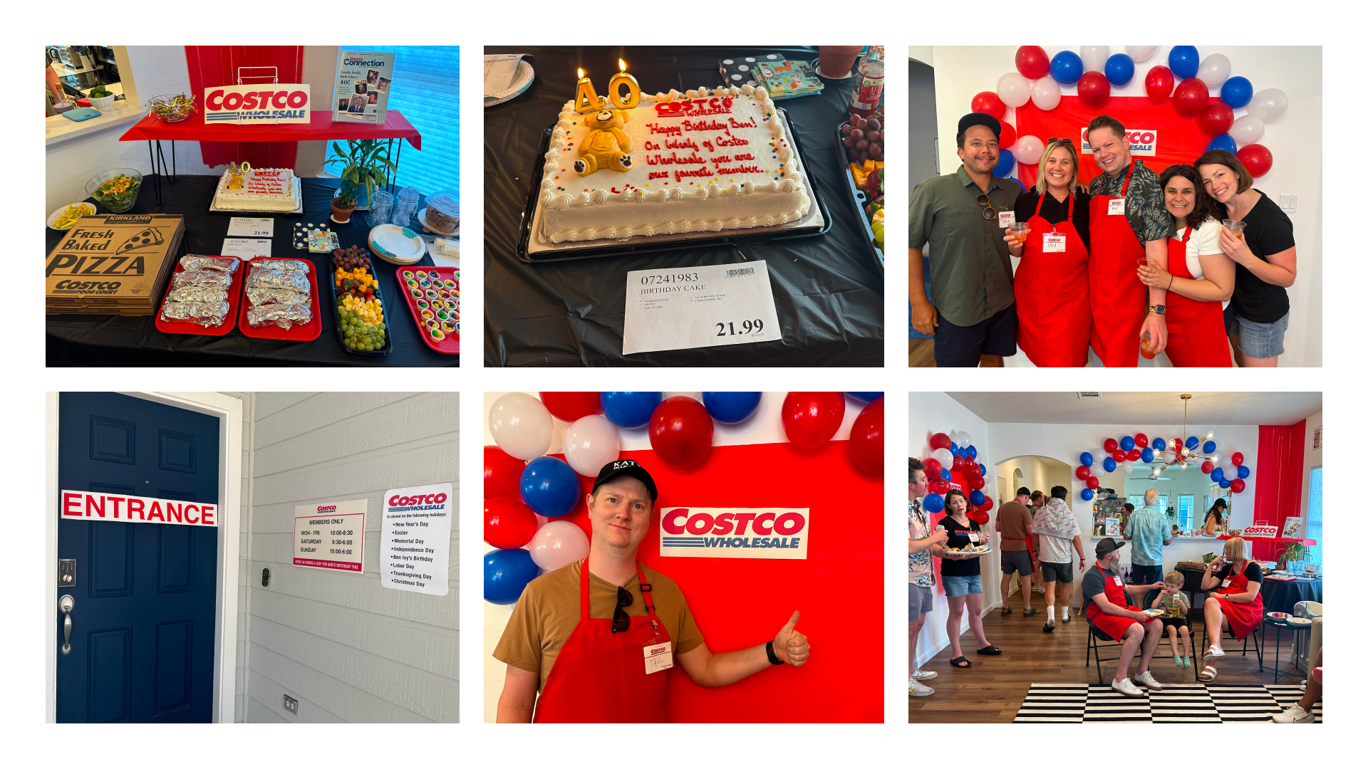 The Costco Ben Party — guests at the event