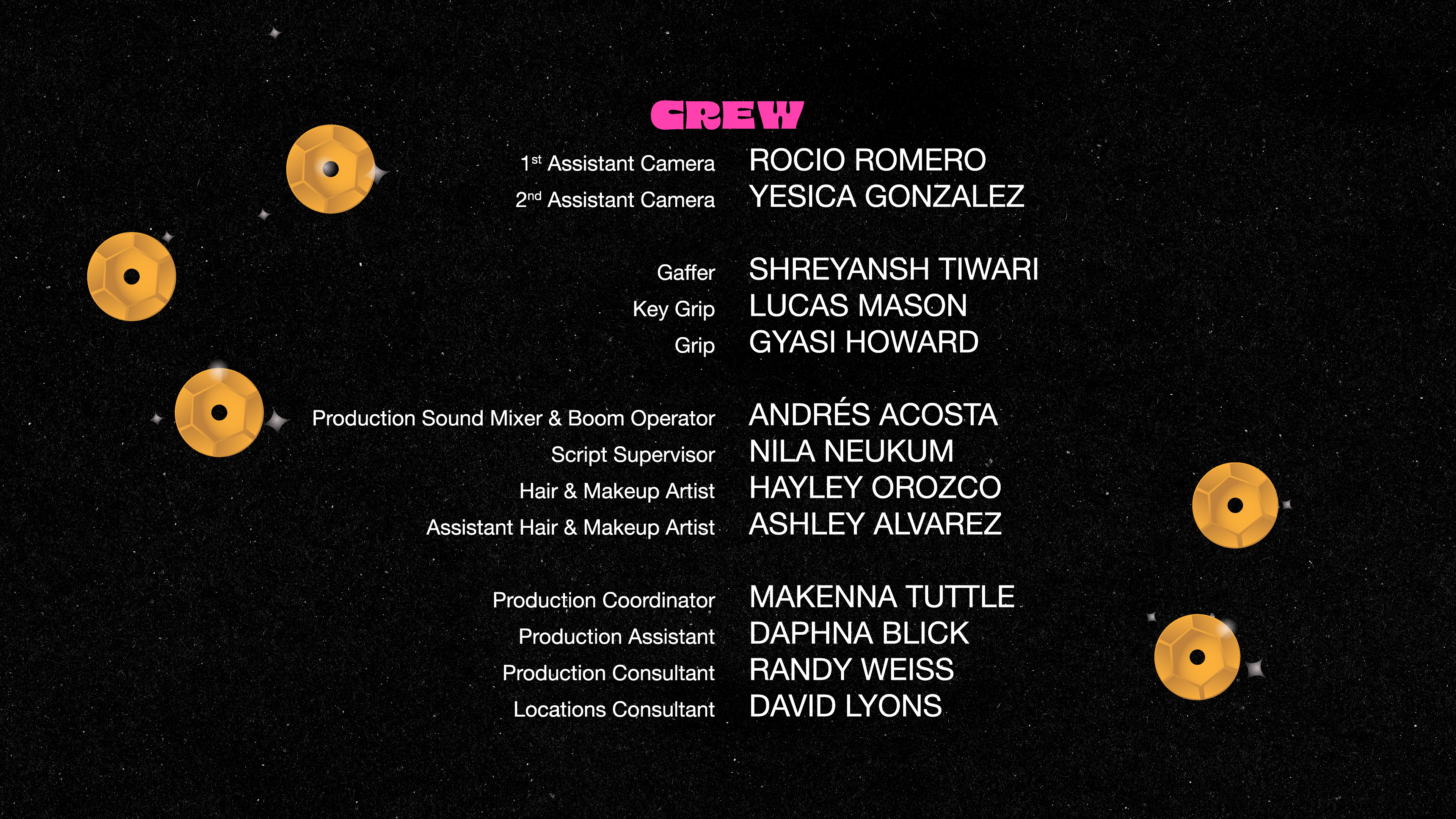 The Hog Queen — Crew end credits